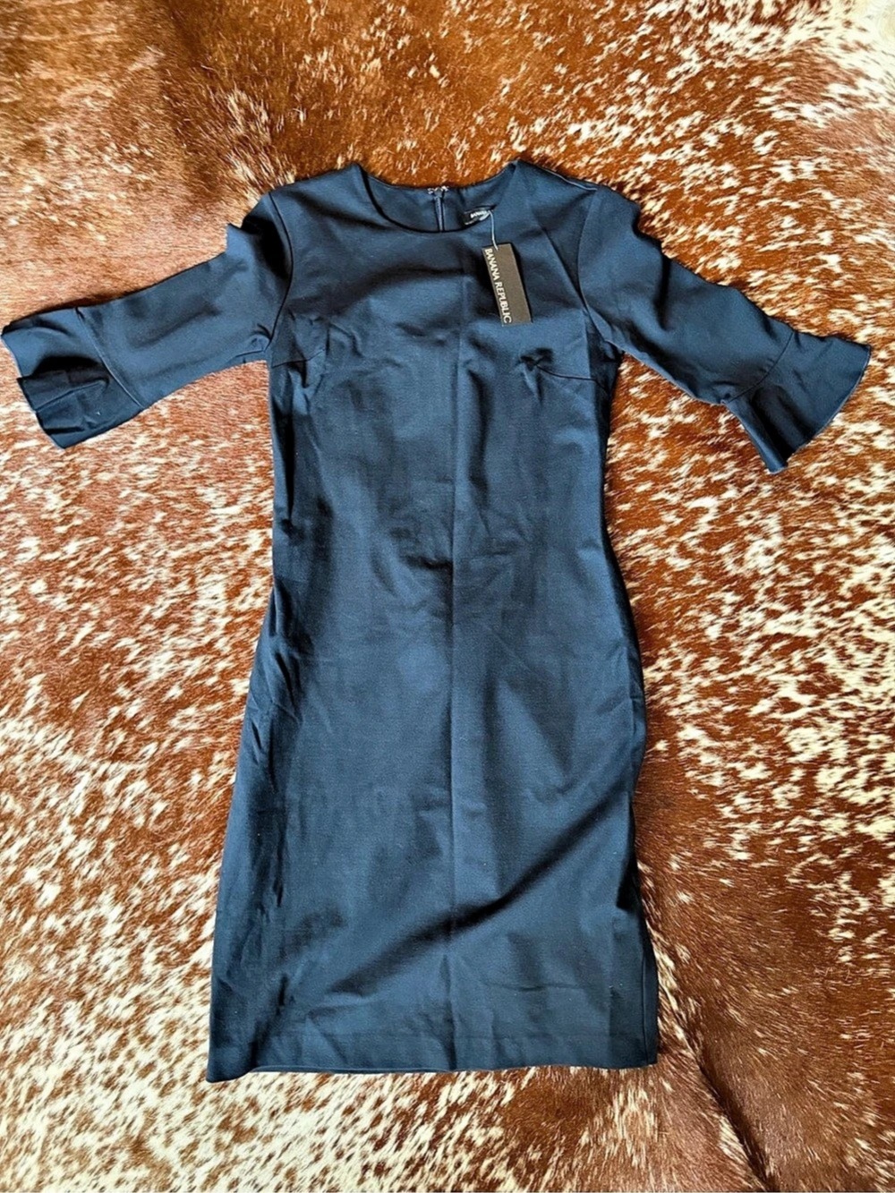 Banana Republic Blue Midi Dress Size 4 NWT